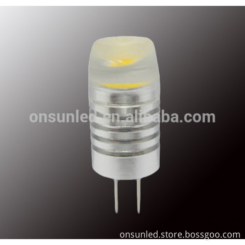 Hot sell pure white/warm white Aluminum 1.5W dimmable indoor led light g4